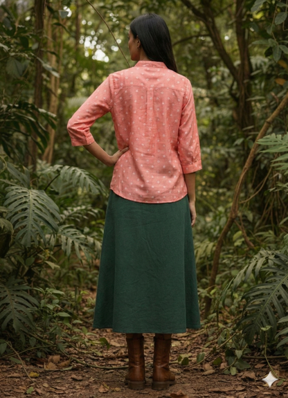 Kutchi Hand done Bandhani  Modal Shirt