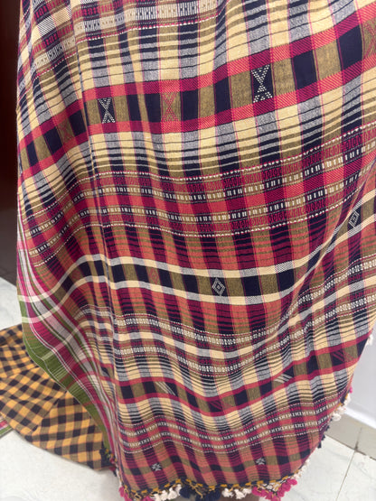 ORGANIC KALA COTTON BHUJODI HANDLOOM SAREE