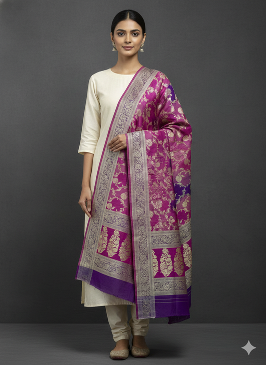 Pure Khaddi Georgette Dupatta