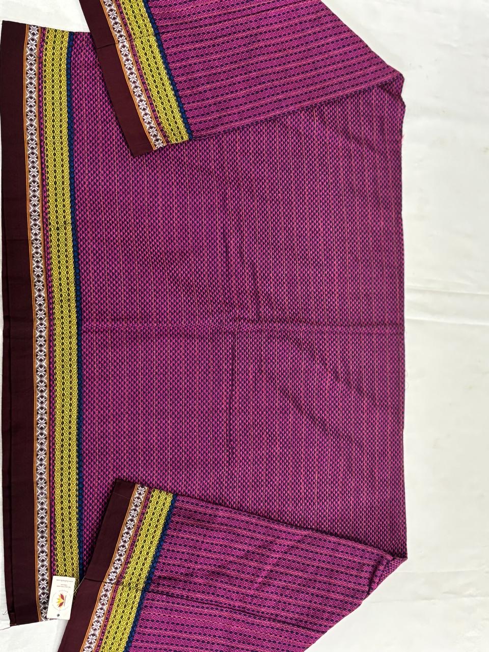 SEMI STITCHED  KHUN SILK COTTON BLOUSE PIECE ( can be stitched upto 50 size )