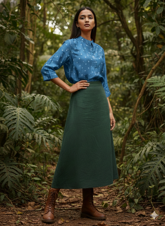 Kutchi Hand done Bandhani  Modal Shirt