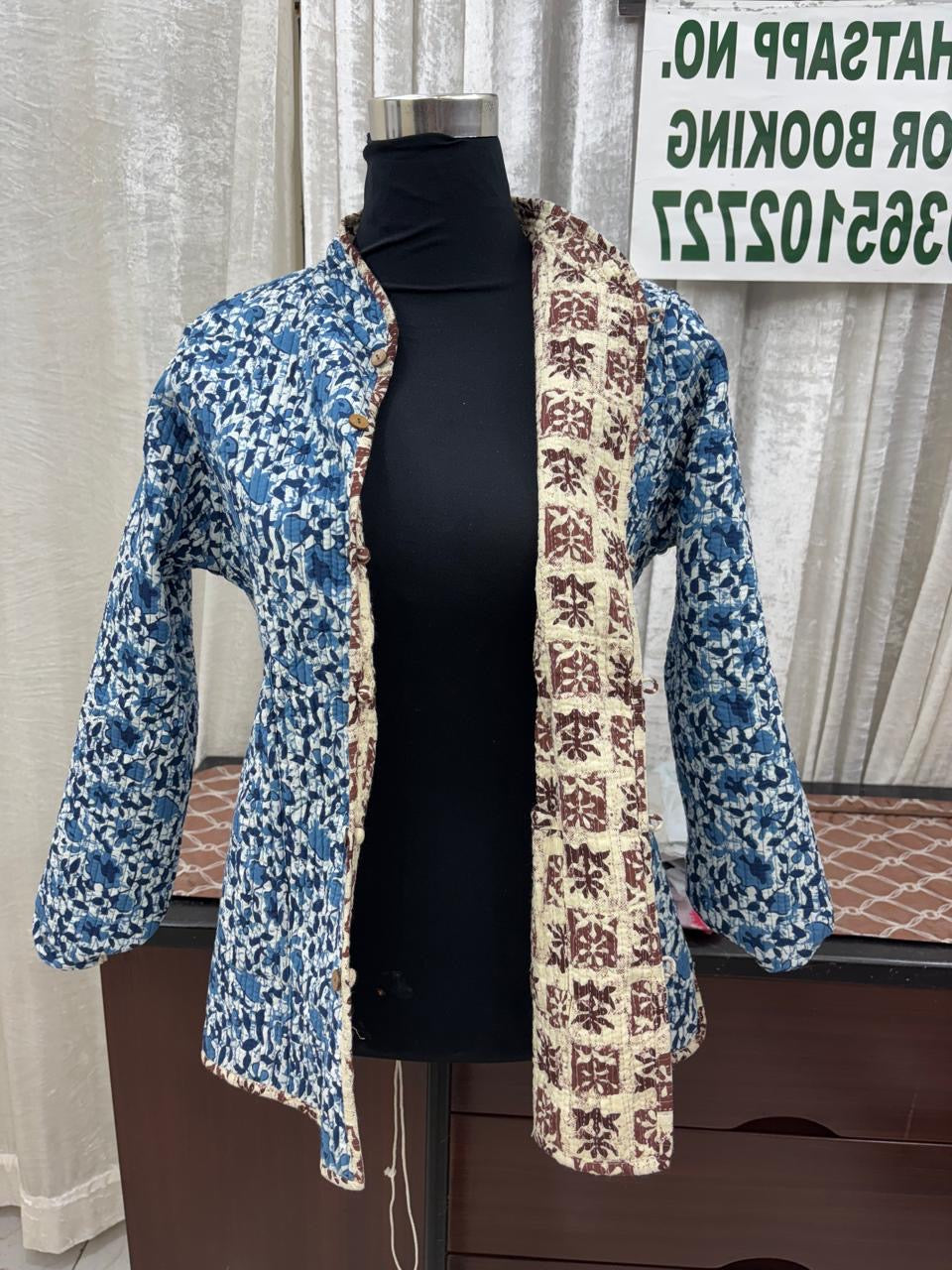 Jaipuri Reversible Quilted Cotton Jackets-12