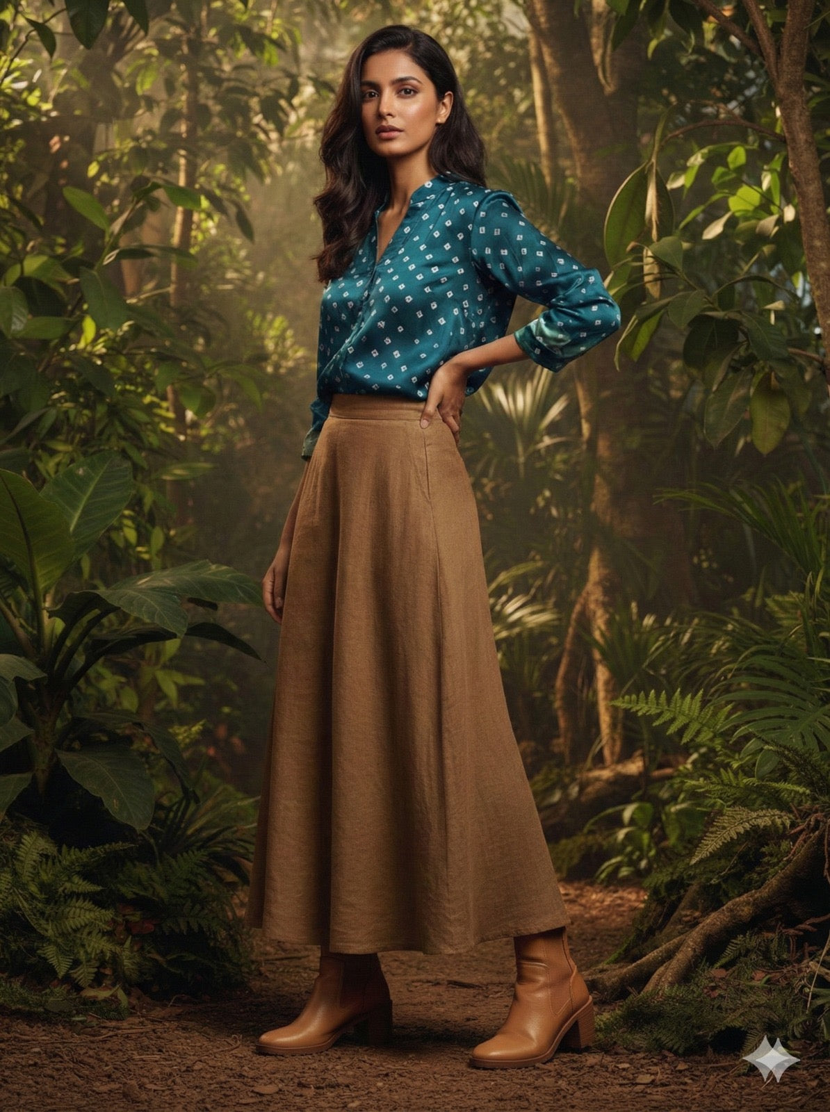 Kutchi Hand done Bandhani  Modal Shirt