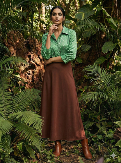 Kutchi Hand done Bandhani  with mirror Modal Shirt