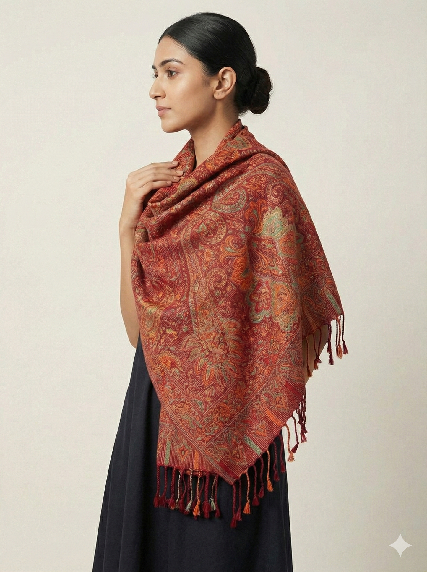Kani silk Jamawar weave stoles