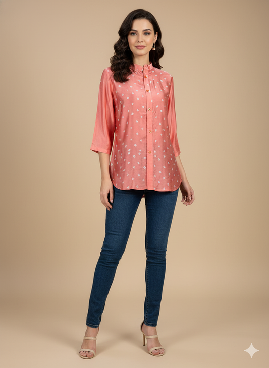 Bandhani Modal Shirt 01