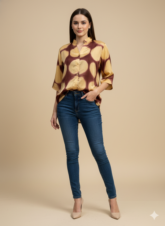 Clamp Dyed Modal Shirt 03