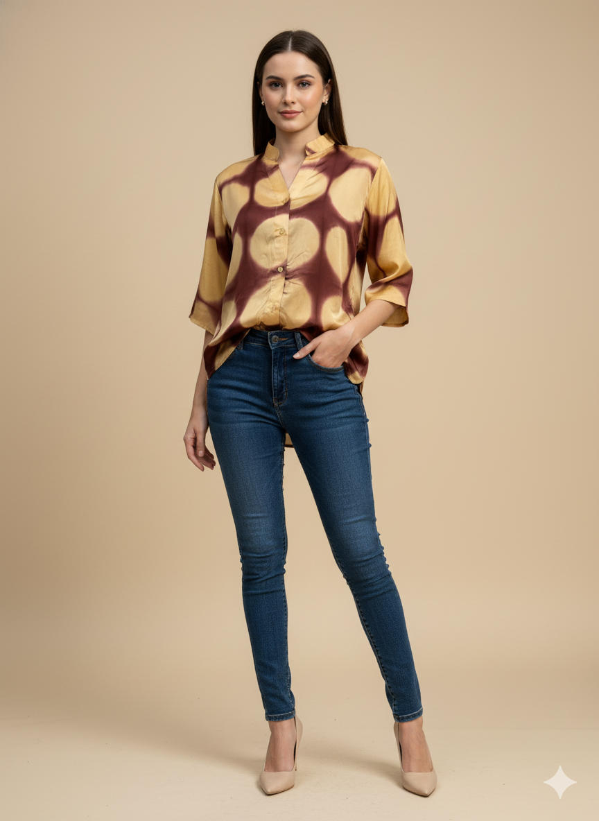 Clamp Dyed Modal Shirt 03