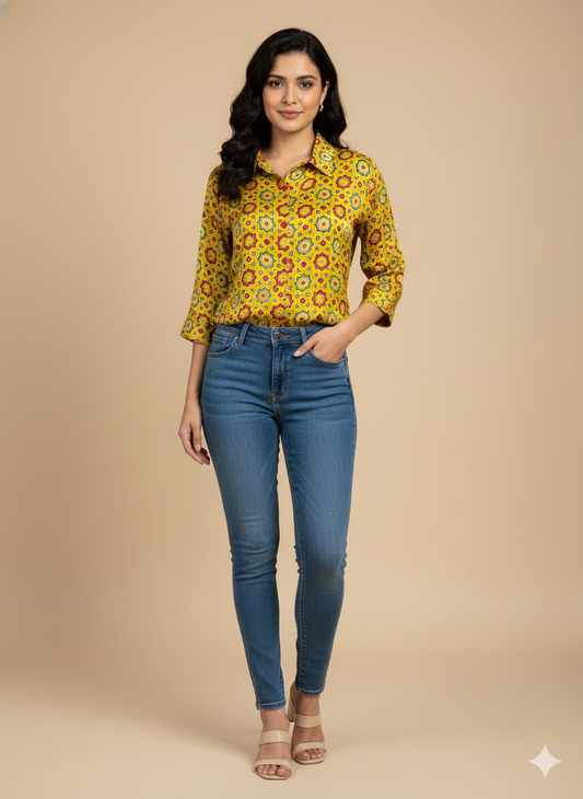 Ajrakh Modal Shirt 10