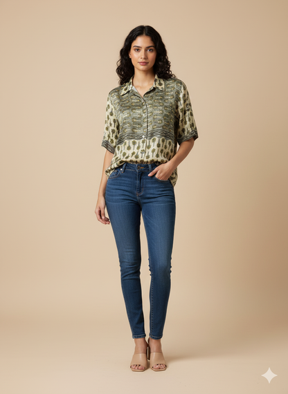 Ajrakh Dabu Modal Shirt 05