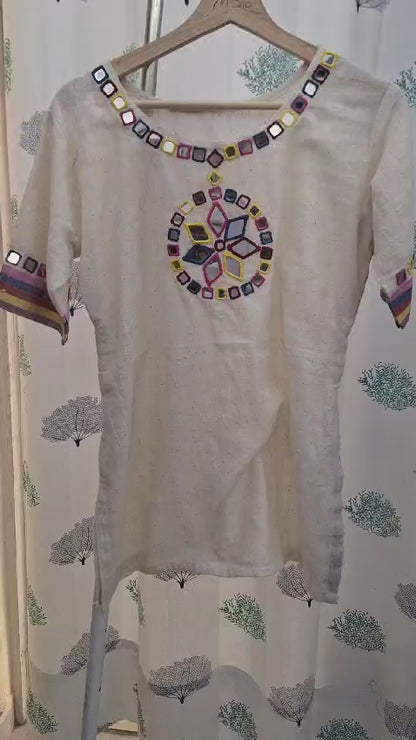 White  - Handmade Kala cotton kurtas