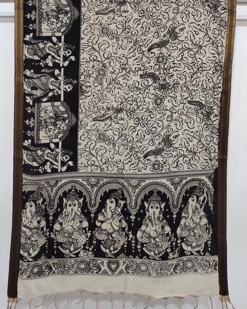 Kalamkari hand drawn dupatta