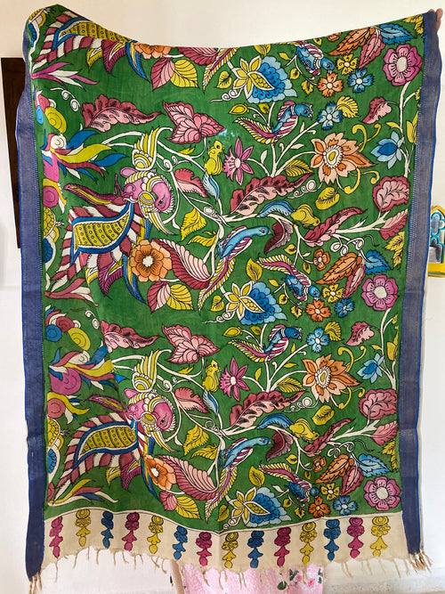 Kalamkari hand drawn dupatta